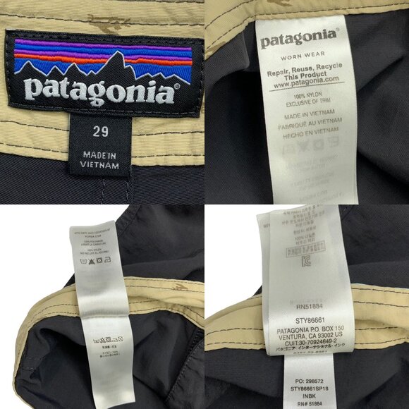 Patagonia Mens Patch Pocket Wavefarer Board Shorts 29 Cargo Swimwear Gorpcore - Picture 5 of 12